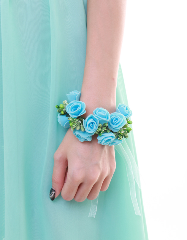 Rochelle Bridesmaid Corsage in Baby Blue